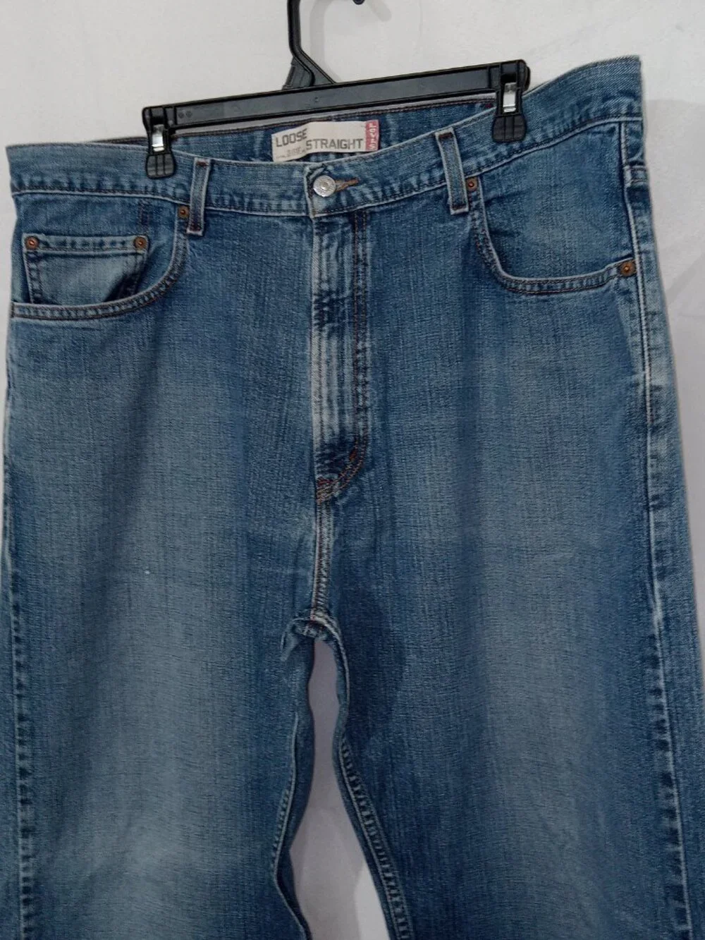Vintage Levi’s 569 Loose Straight Baggy Jeans Mens 40x32 Y2K Light Wash Denim